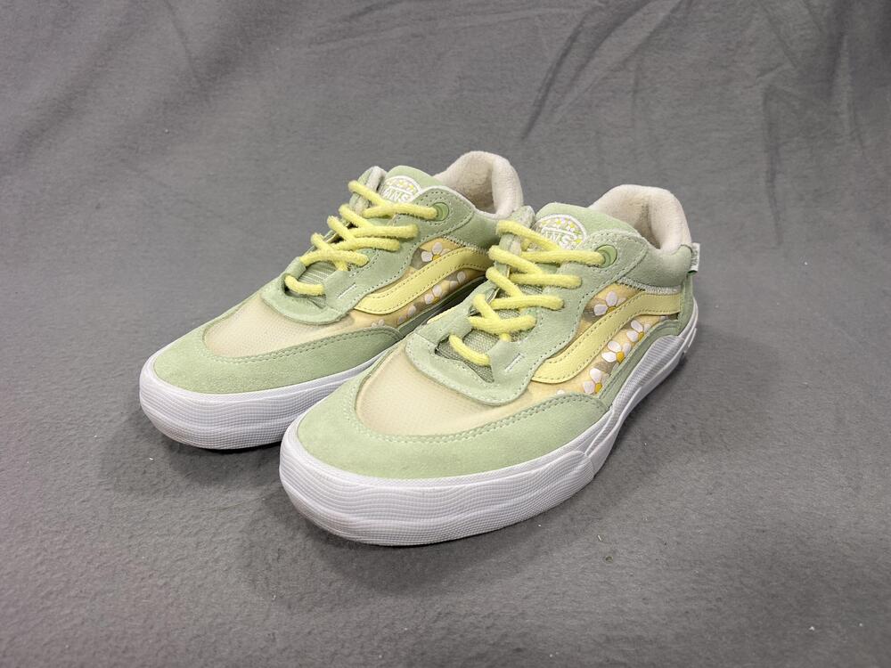 Vans Wayvee Brighton Zeuner Mens 8.5 Womens 10 Green Daisy Skate Shoes Skater